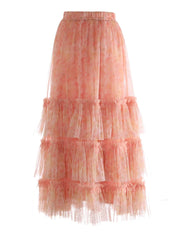 New Couture Tulle Midi Skirt