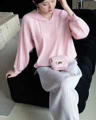 Luxe Pleated Drawstring Top