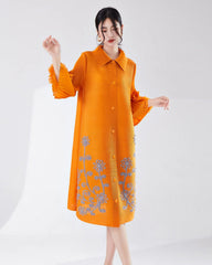 Premium Ruffled Pleats Dress