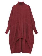 Luxury Asymmetrical Sweater Dress