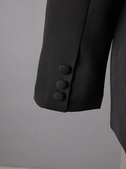 Velvet Sequin Boyfriend Blazer