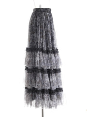 New Couture Tulle Midi Skirt