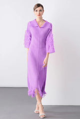 Luxury Cocktail Pleats Dress