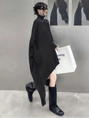 Luxury Asymmetrical Sweater Dress