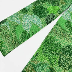 Luxury Pleated Botanical Pants