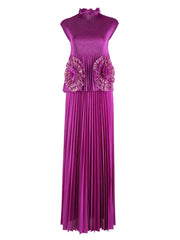 Truly Pleated Skirt & Blouse Set