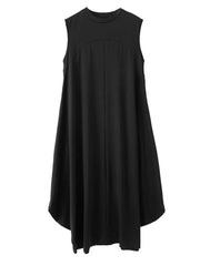 Women's Black Sleeveless Balloon Dress