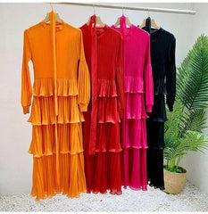 Truly Casual Pleated Blouse Dress