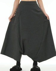 Avant-Garde Drop-Crotch Trousers
