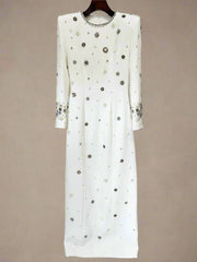 Luxury Crystal Embellished Maxi Dress