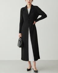 Tailored Plisse Duster Coat