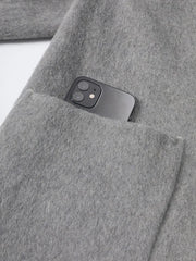Elegant Double-Faced Wool Blend Coat