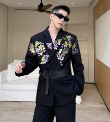 Men's Luxury Embroidered Blazer