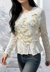 Luxury Crinkle Pleated Top
