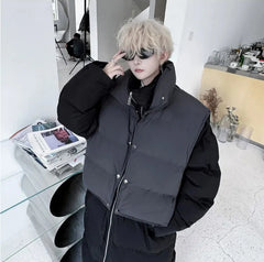 Men's Long Double Detachable Puffer Jacket