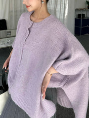 Luxury Knitted Poncho Sweater
