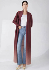 Luxury Plisse Longline Cardigan