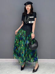 Luxe Lola Green Mesh Skirt
