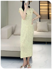 Truly Pleated Cardigan & Dress Set