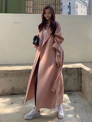 Women's Cashmere Double-Faced Long Coat