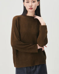 Luxury Relaxed-Fit Pleated Top