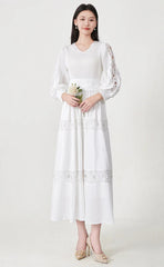 Luxury Fitted-Waist Plissé Dress