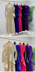 Luxury Plissé Waterfall Dress