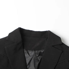 Luxury Ruffled Sleeve Blazer