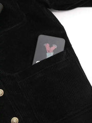 Luxury Corduroy Bow Jacket