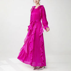 Truly Plissé Chic Ruffle Dress