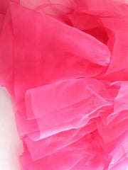 Couture Pleated Tulle Ruffle Skirt