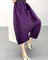 Luxury Pleated Cropped Culottes