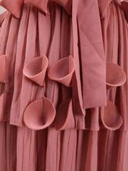 Luxury Pleats Tiered Dress
