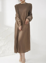 Luxury Pleats Travel Dress
