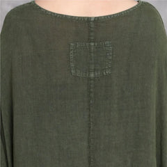 Luxury Boho Genuine Linen Dress