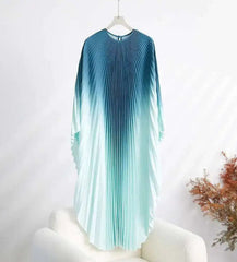 Elegant Kaftan Pleated Resort Dress