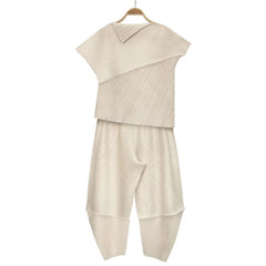 Luxury Japanese Pleated Pant Set