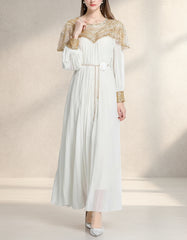 Luxury Plissé Embellished Dress