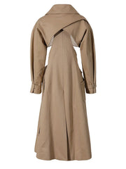 Luxuy Avant-Garde Belted Trench Coat