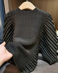 Elegant Accordion Pleated Top