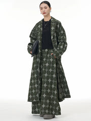 Avant-Garde Geometric Trench Coat