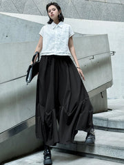Avant-Garde Wide Leg Trousers