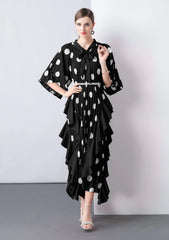 Everyday Plissé Polka Dot Dress