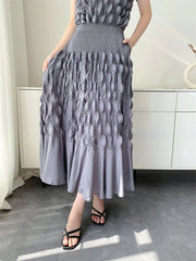 Truly Plissé Bubble Top & Skirt Set