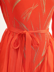 Luxury Pleats Formal Dress