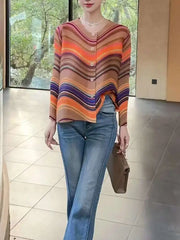 Truly Plisse Wavy Blouse Top