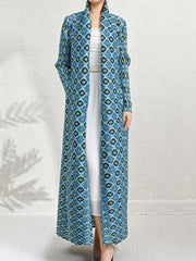 Geometric Pleats Trench Coat