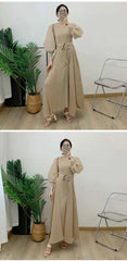 Truly Pleated Loose Long Dress