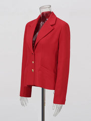 Luxury Laced-Up Back Blazer