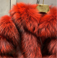 Couture Fox Fur Cape